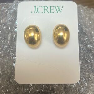 J Crew Sculptural Orb Earrings in Gold NWT
